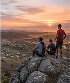 Imagen ilustrativa de actividad deportiva frente a las sierras